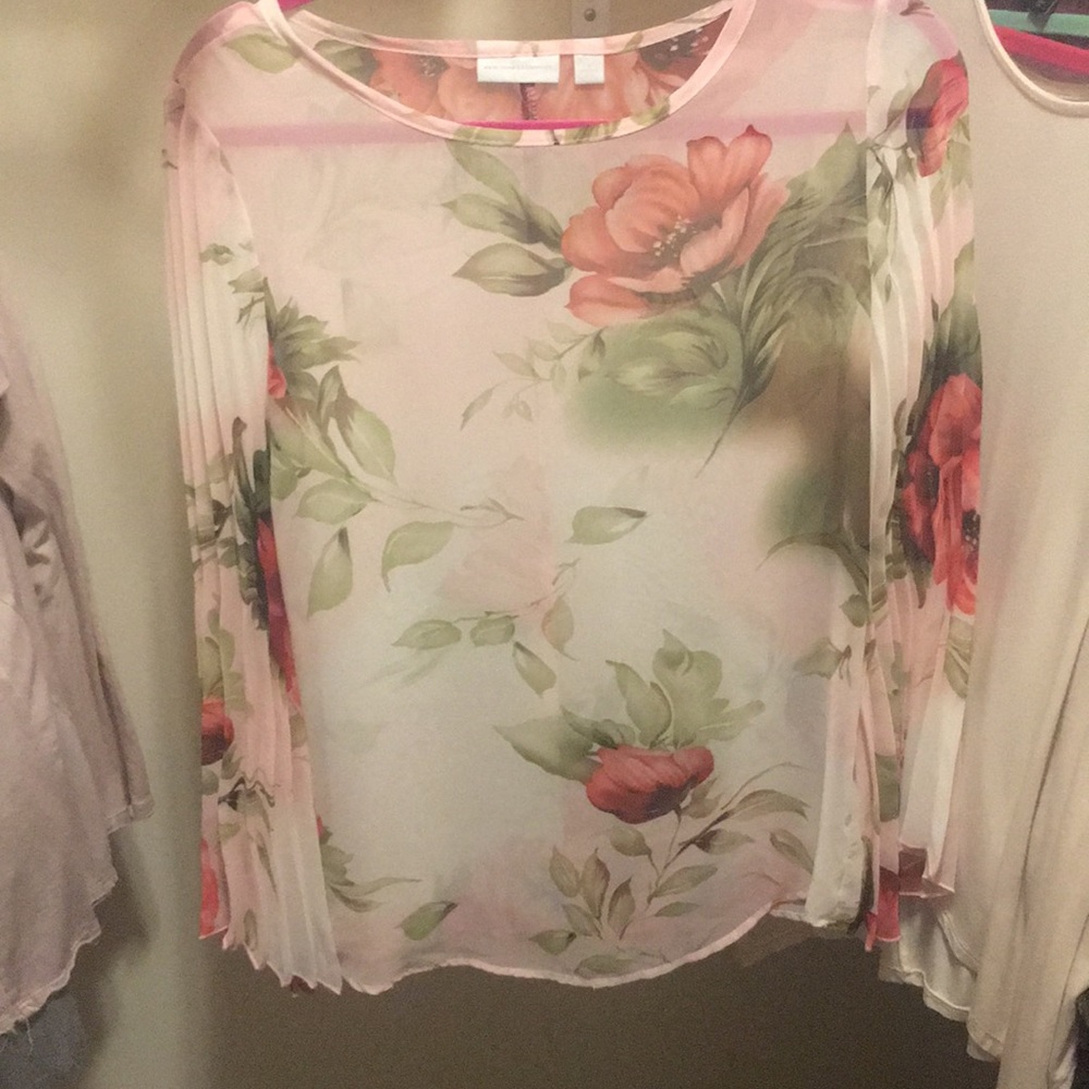 New York & company sheer top